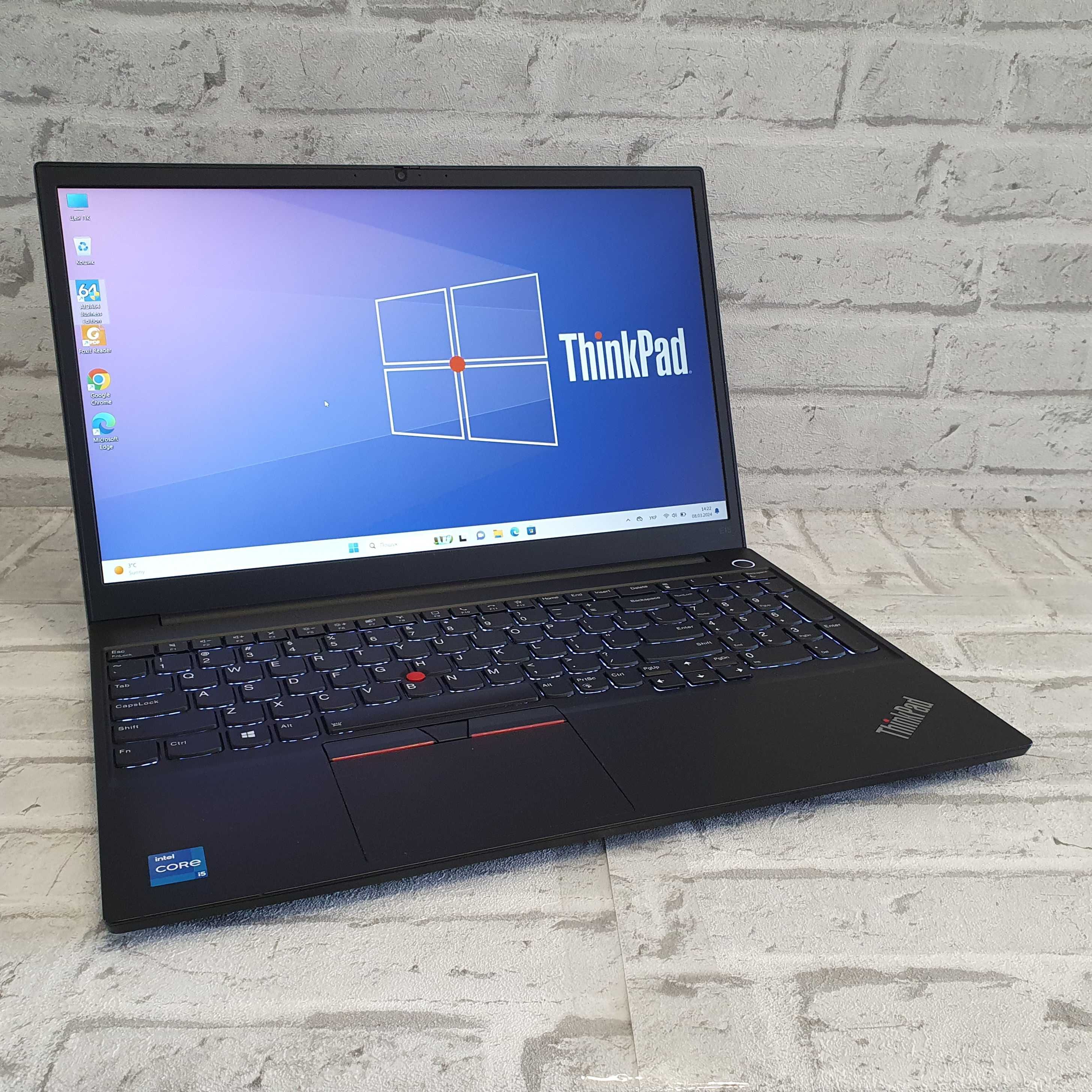 #966 Ноутбук Lenovo ThinkPad 15.6"FHD IPS/i5-1135G7 8ядр/8гбОЗУ/Type-C