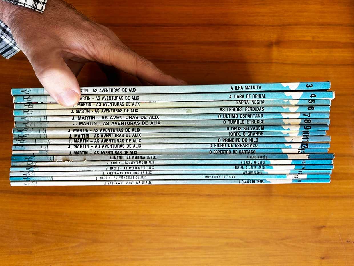 17 livros ALIX - banda-desenhada - edições de 1981/1988