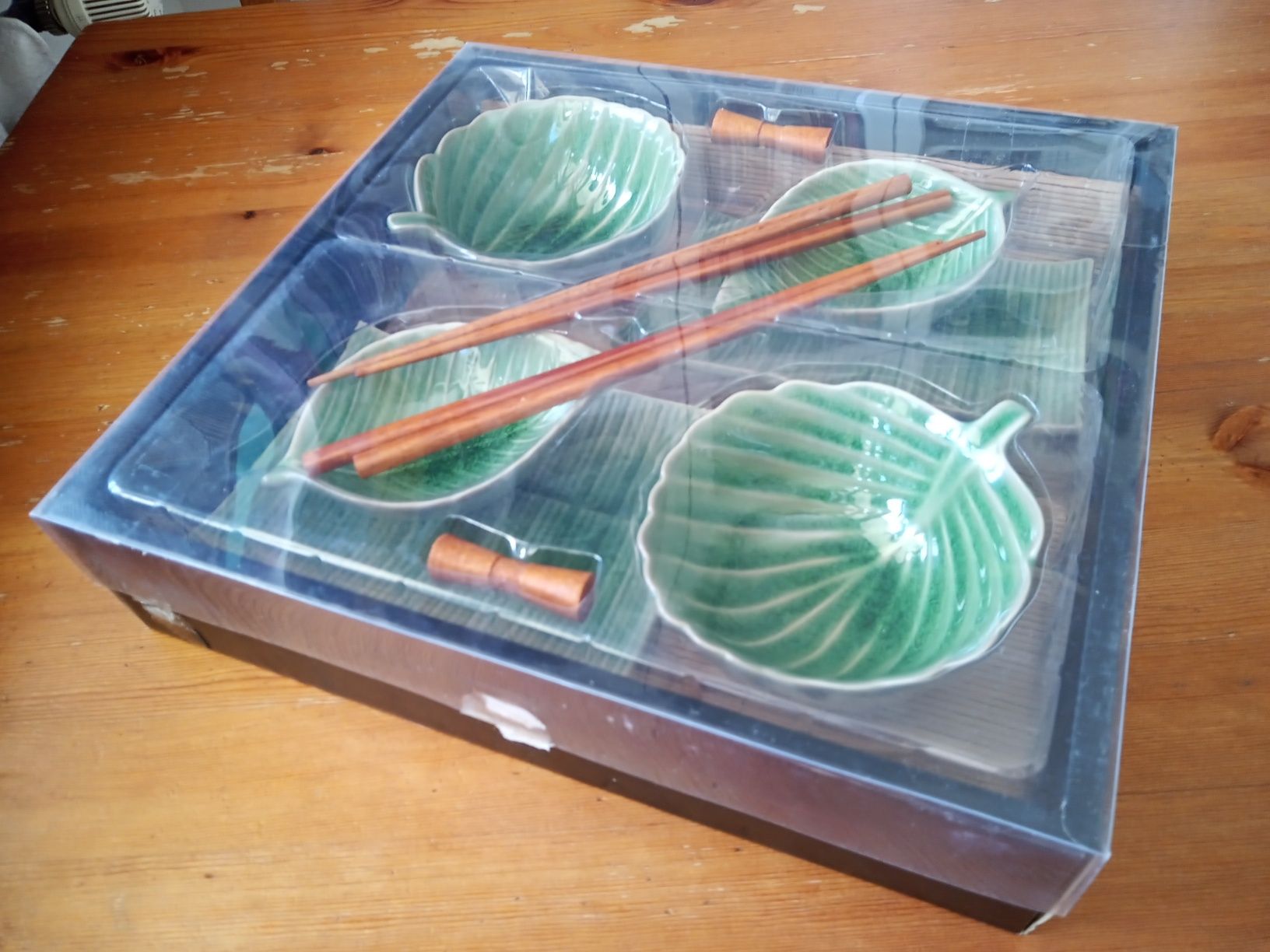 Zestaw do sushi dla 2 osób japoński nowy bambus porcelana