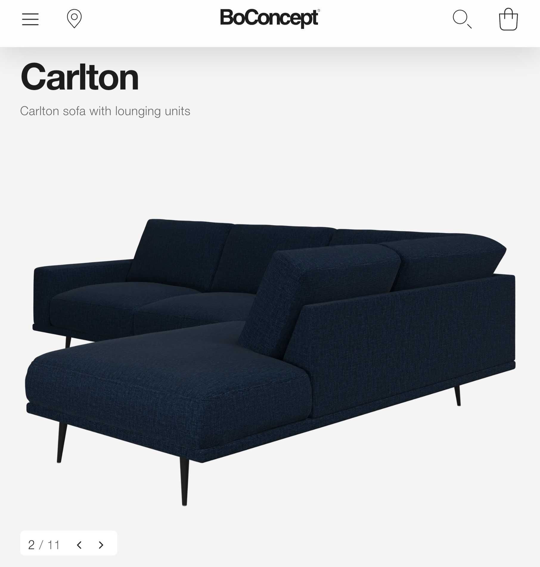 Sofa BoConcept plus tkanina zapasowa