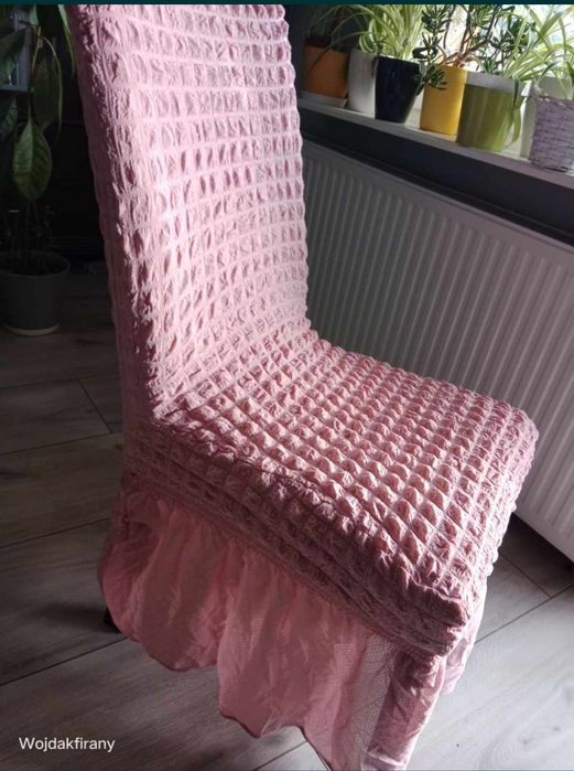 Pokrowce na krzesła dużo kolorów gofrowane