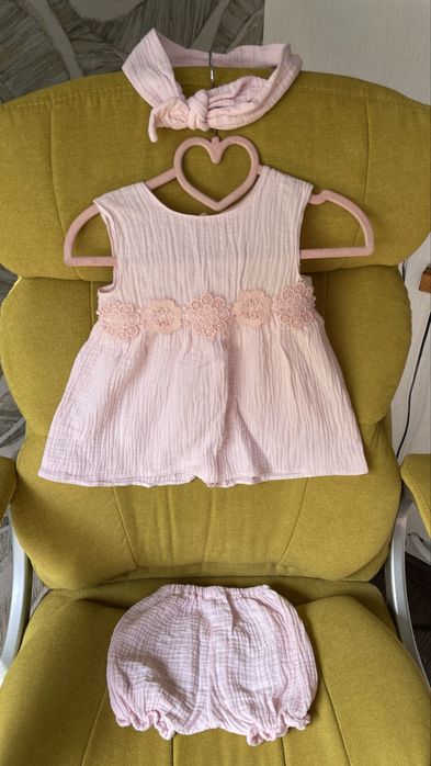 Сукня + блумери + солошка, 80