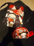 Conjunto mochila e bolsa Pucca