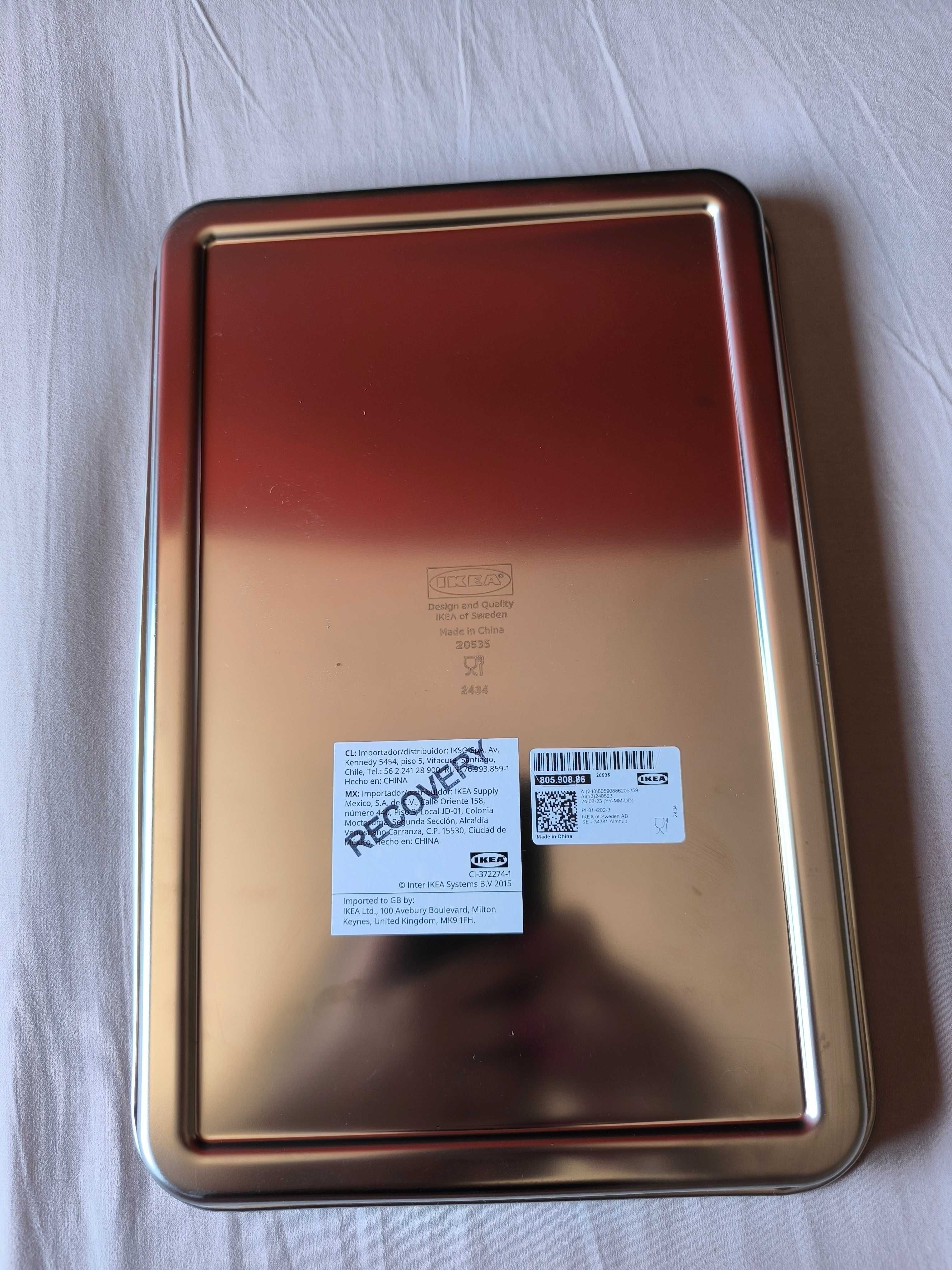 Tabuleiro aço inoxidável IKEA - Novo