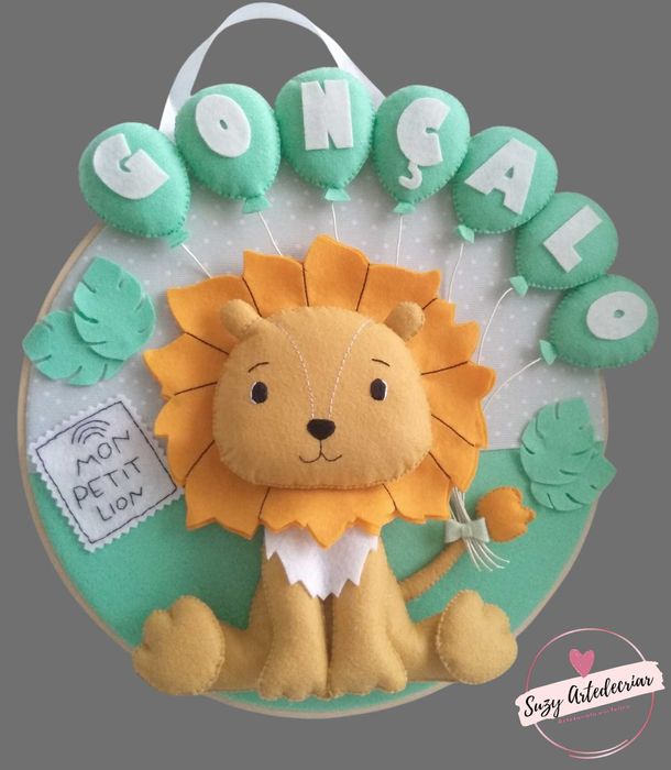 Bastidor Decoração Mon Petit Lion