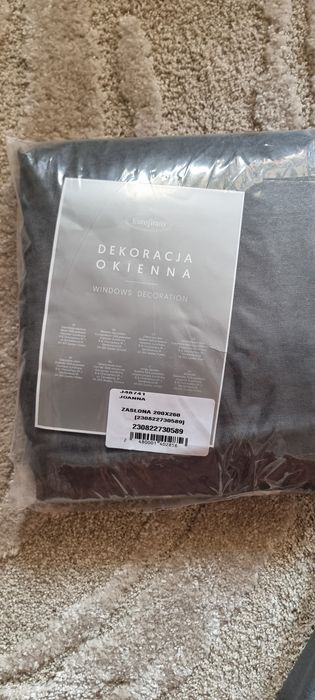 Nowe Zasłony Eurofirany , szare 200x260