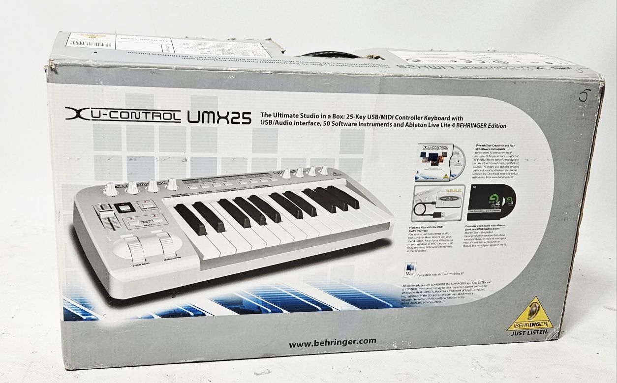 Klawiatura sterującą MIDI Behringer UMX25