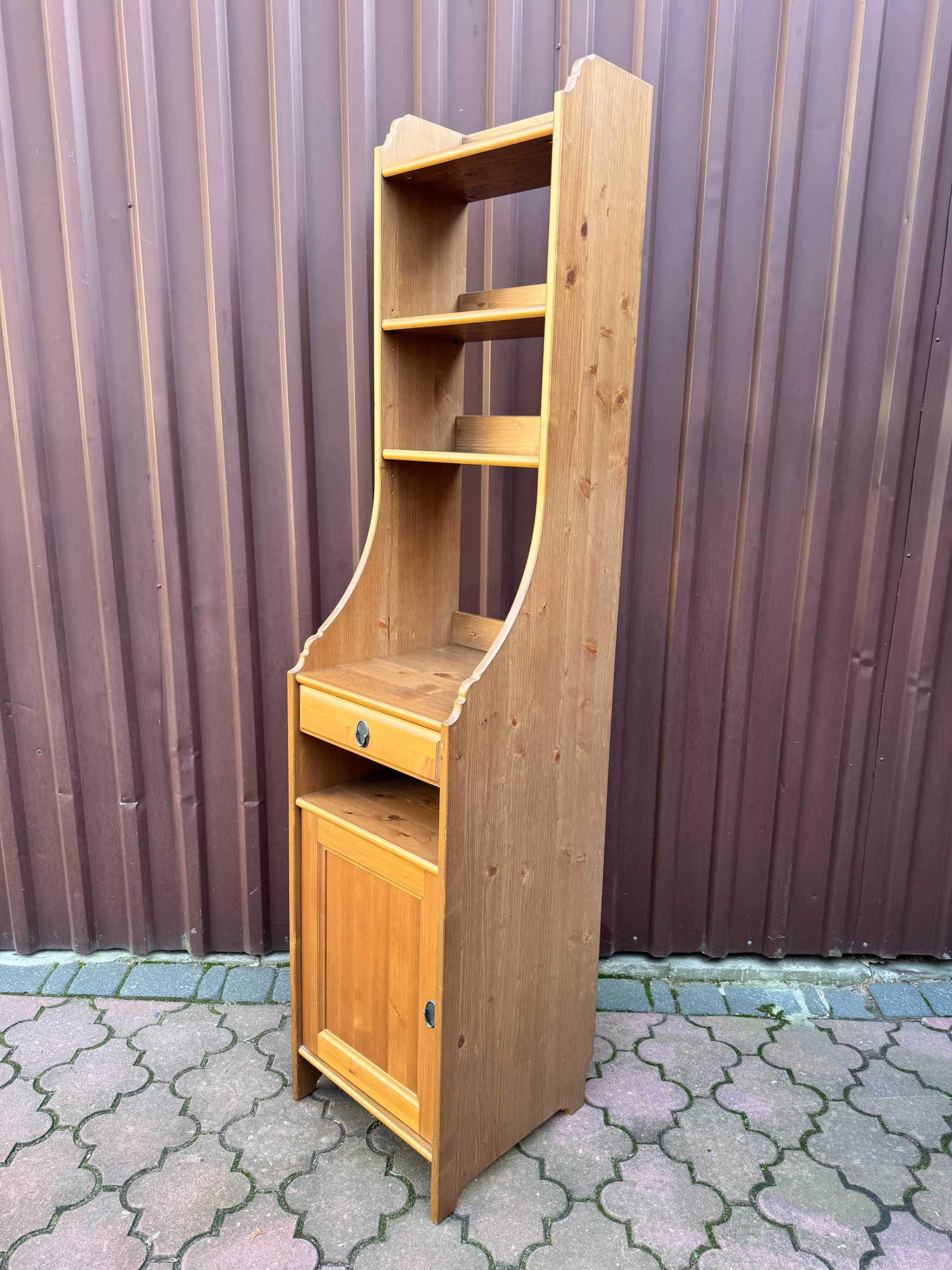 półki drewniane regał leksvik stara ikea biblioteczka witryna kredens
