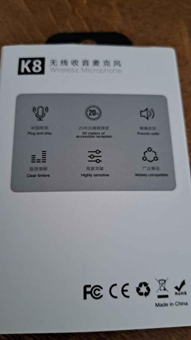 Mikrofon krawatowy na wejściem typ C do iphone i androida