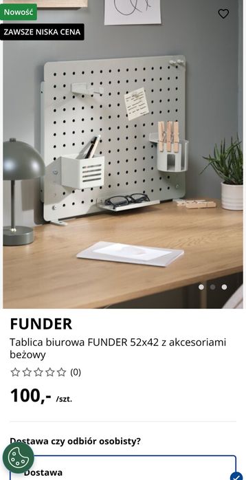 Tablica organizer biurowy. 51x52cm