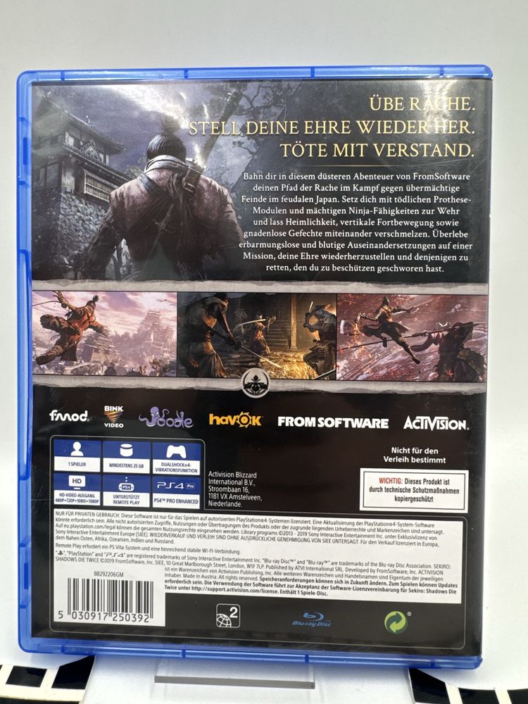 Sekiro Shadows Die Twice Ps4 Gwarancja