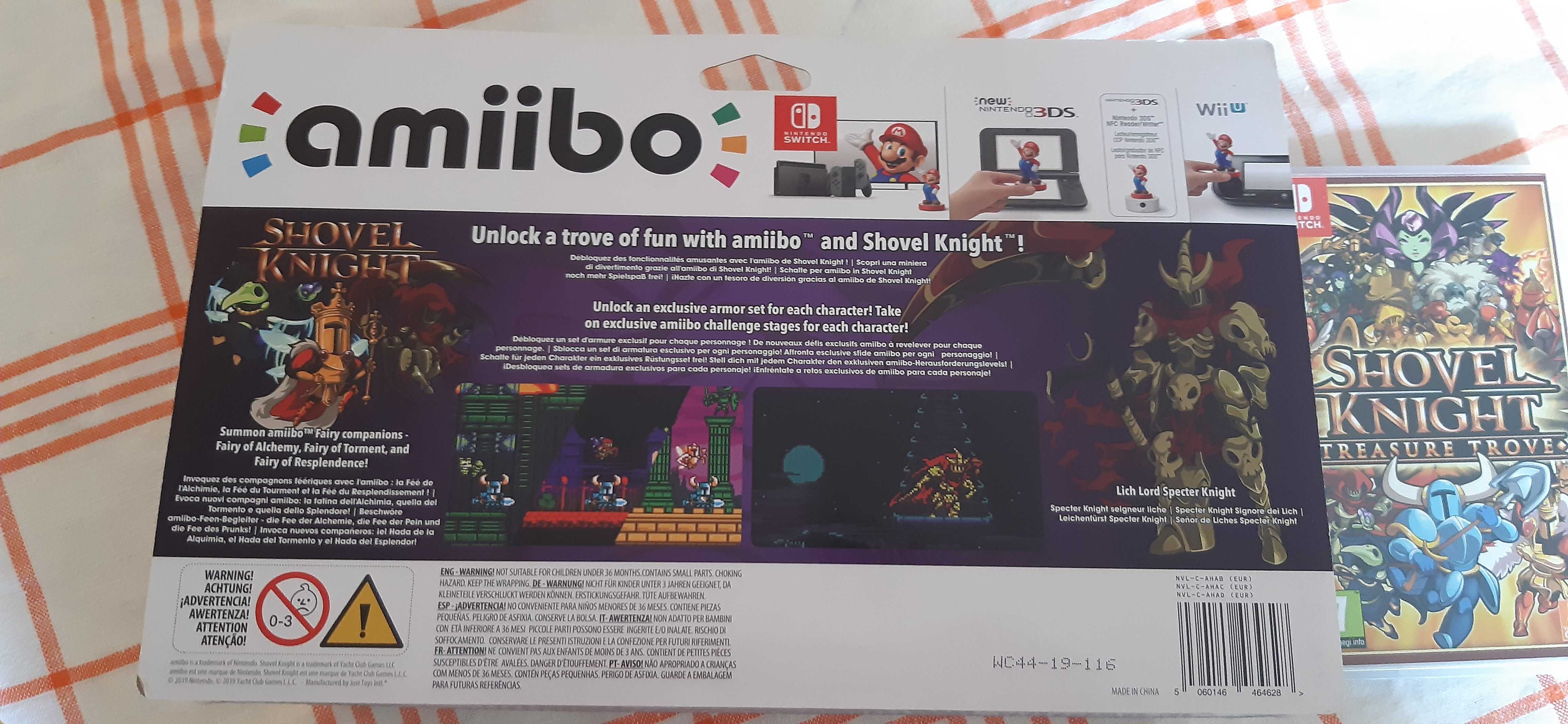 shovel knight amiibo i gra cały zestaw