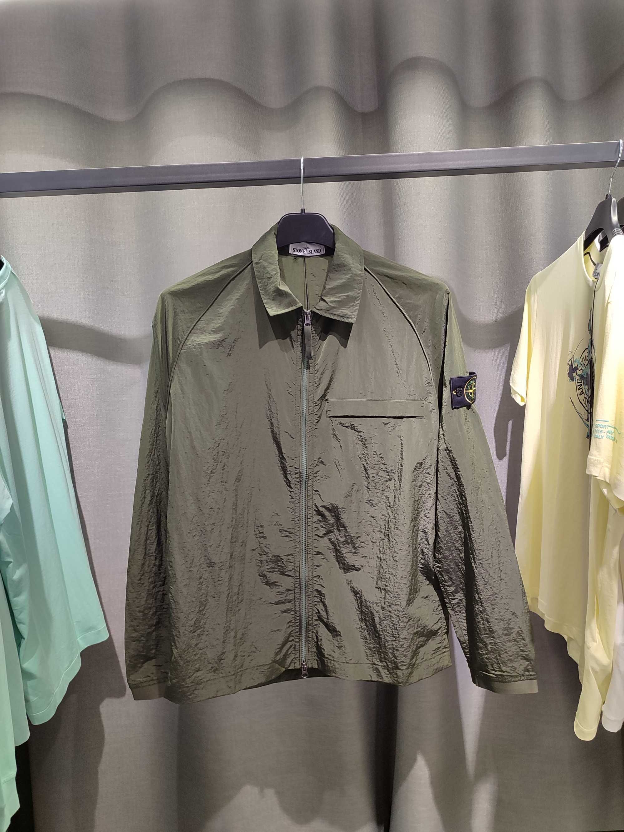 Сорочка STONE ISLAND 12321 Nylon Metal Overshirt Olive