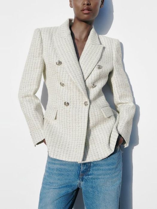 Твідовий піджак жакет zara