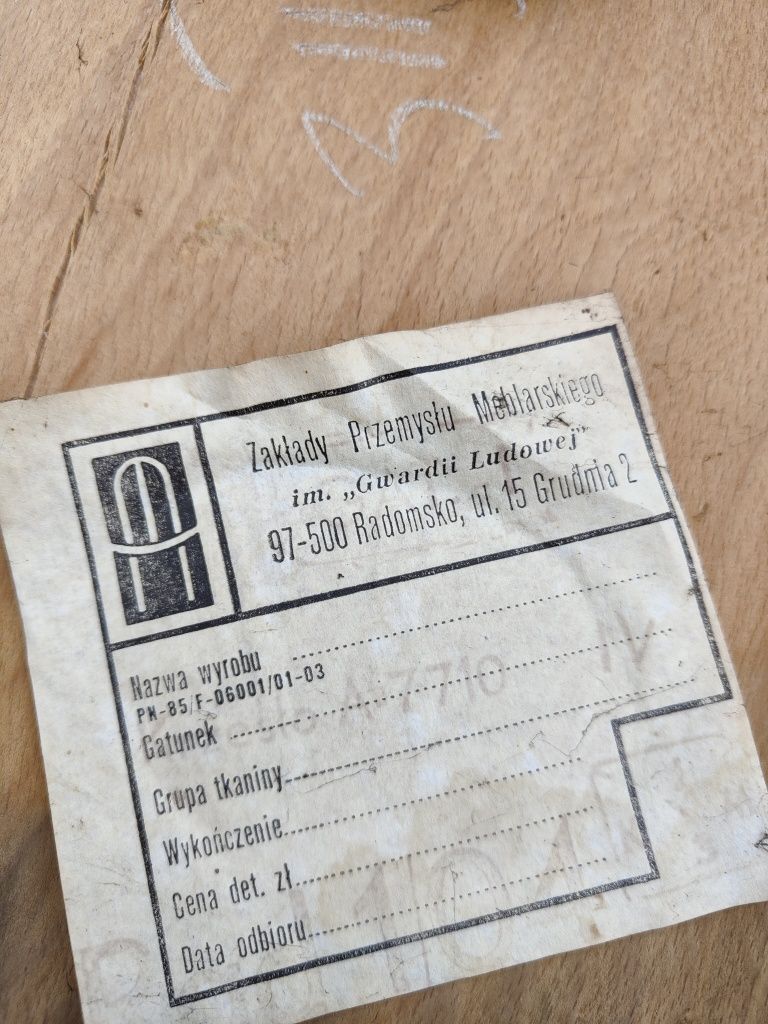 Stare krzesła PRL