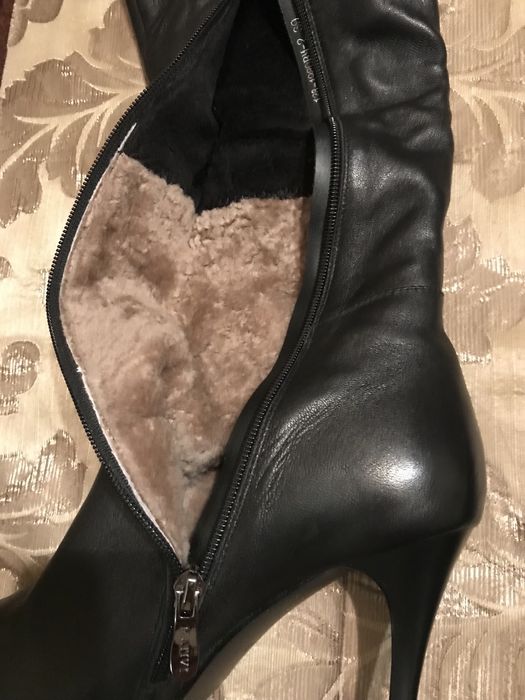 Нові ботфорти (чоботи) з натуральної шкіри 38,5