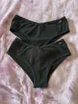 Czarne bawlniane majtki victoria secret