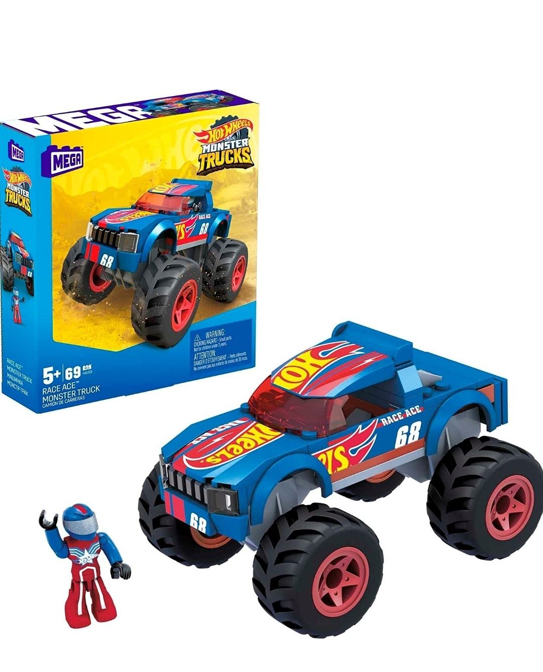 MEGA Hot Wheels Monster Trucks Race Ace Хот Вілс