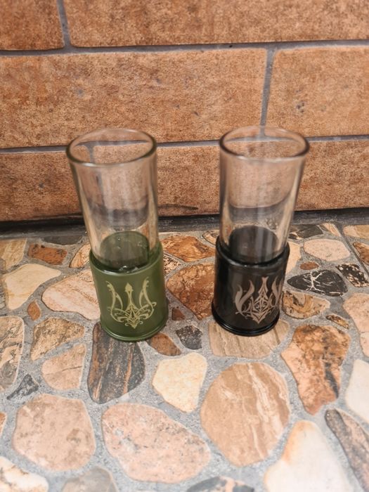 Комплект чарок-гільз скло 6шт