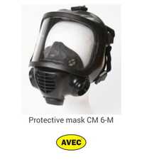 Ochronna maska przeciwgazowa AVEC CM 6-M
