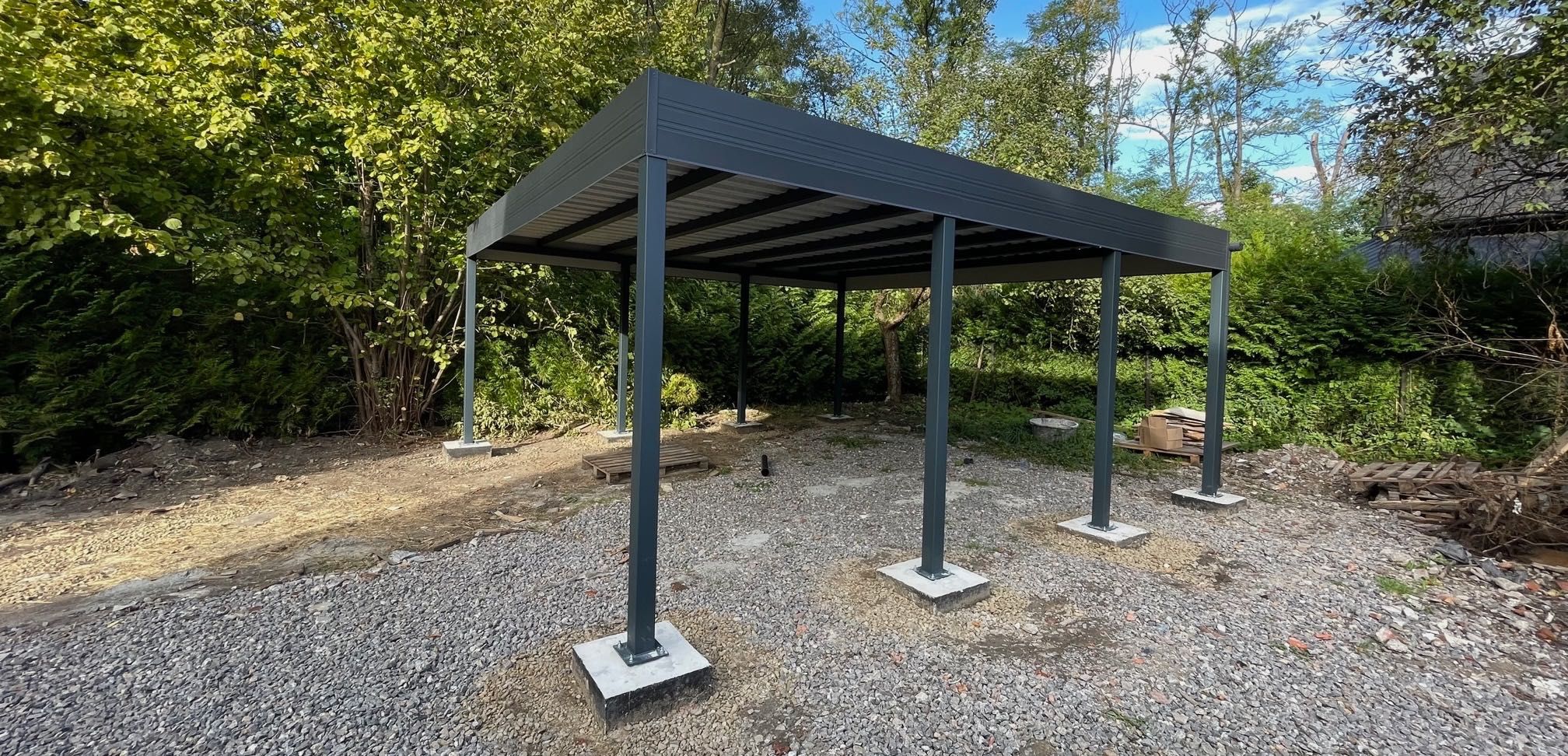 Carport 6x6 - wiata samochodowa garażowa dwustanowiskowa pod wymiar