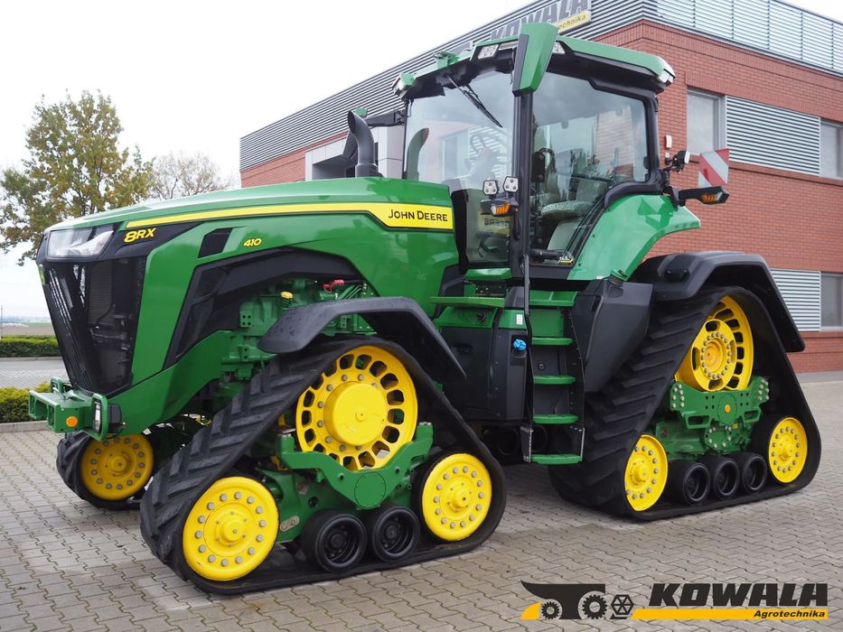 John Deere 8RX 410  Ciągnik rolniczy, traktor, gąsienicowy, kamera