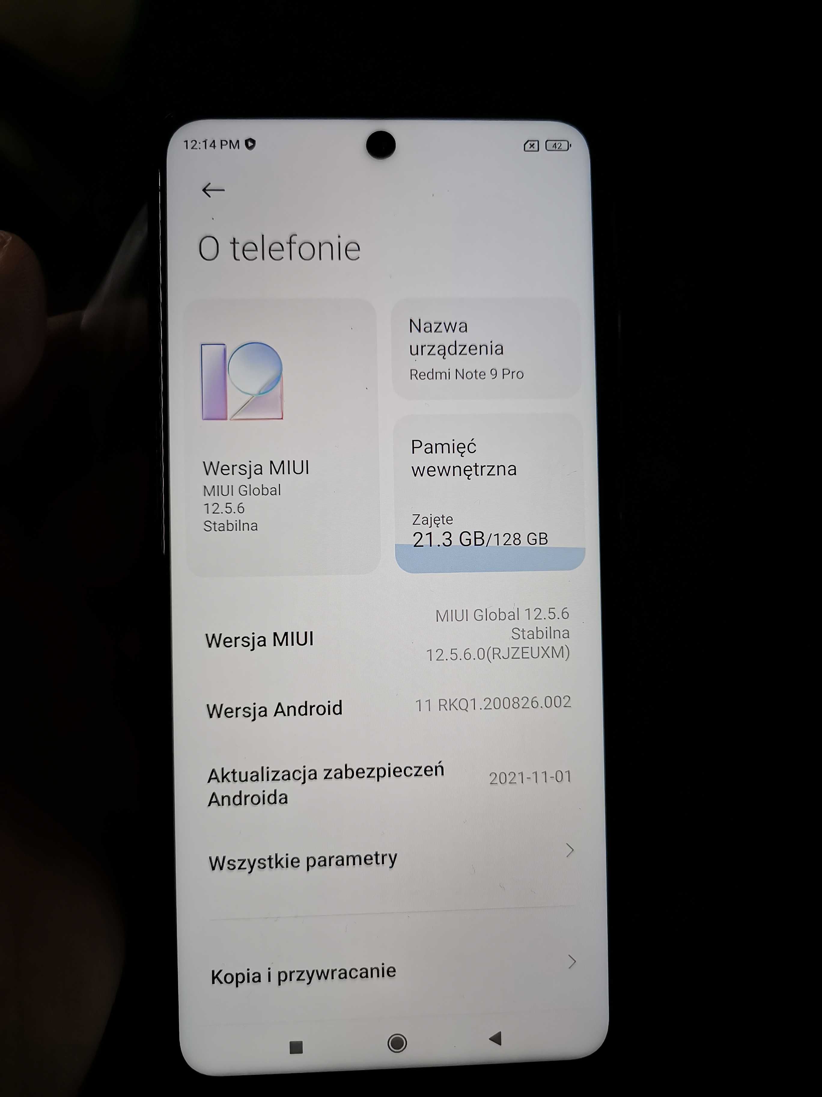 Xiaomi Redmi Note 9 Pro 6/128 GB + etui