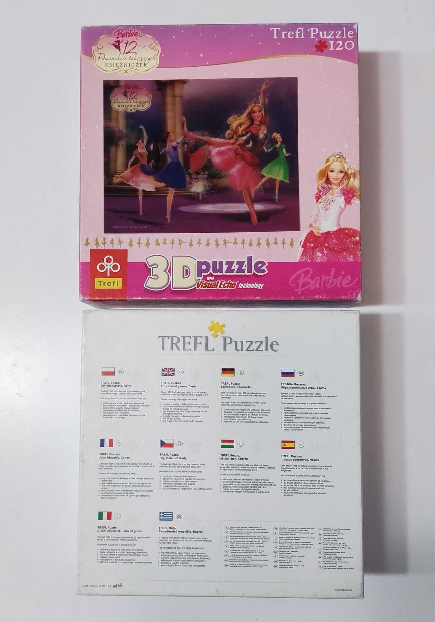 5+ Puzzle 3D Barbie Baletnice TREFL 120el