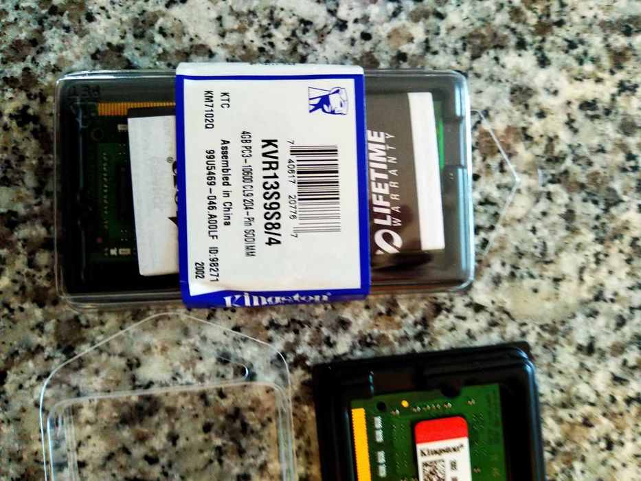 Memória RAM Kingston SO-DIMM 4GB DDR3 1333MHz CL9 (preço 1 unidade)