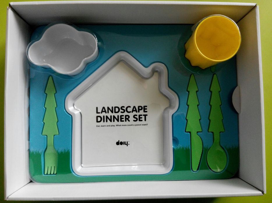 landscape dinner set doiy