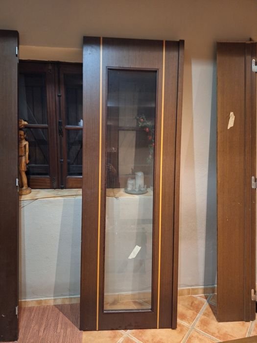 Porta dupla madeira maciça