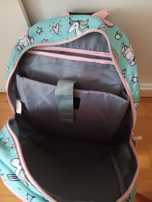 Mochila escolar unicórnio