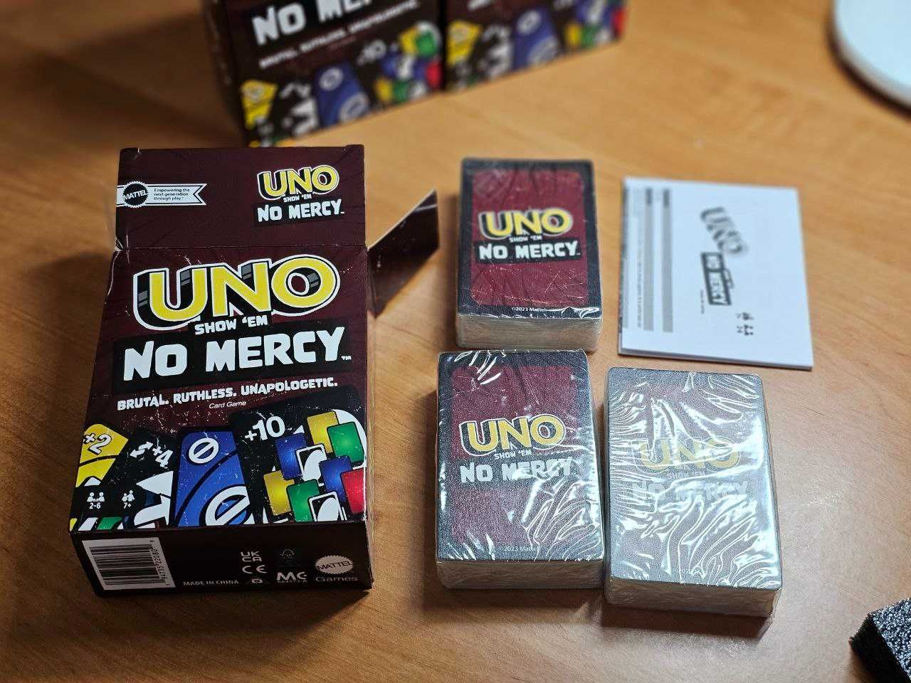 UNO No Mercy Настільна гра Mattel Без Вибачень Без Пощади