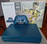 Xbox One S 500 GB Deep Blue edycja specjalna (FIFA 17) - super stan