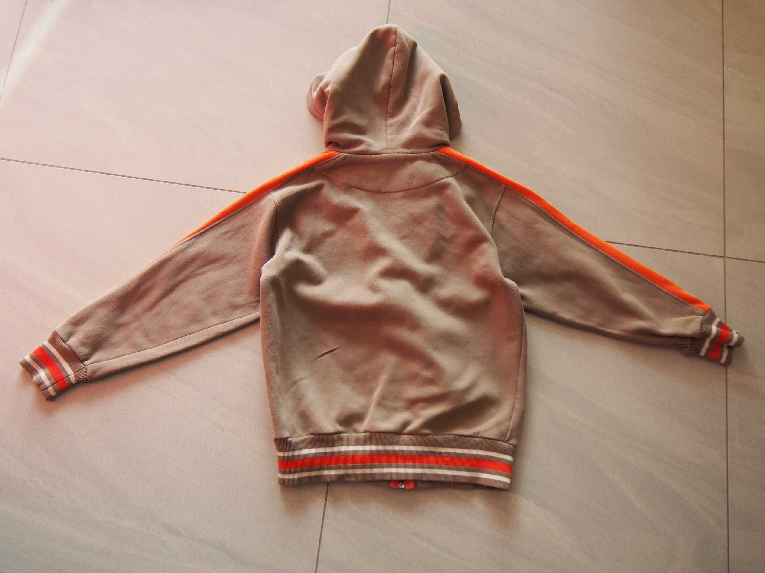 Bluza 128 cm rozpinana z kapturem