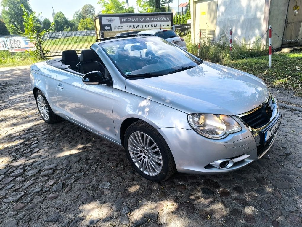 VW Eos Cabrio 1.6 benzyna Twardy dach Alu Klima Nowe opony Z Niemiec