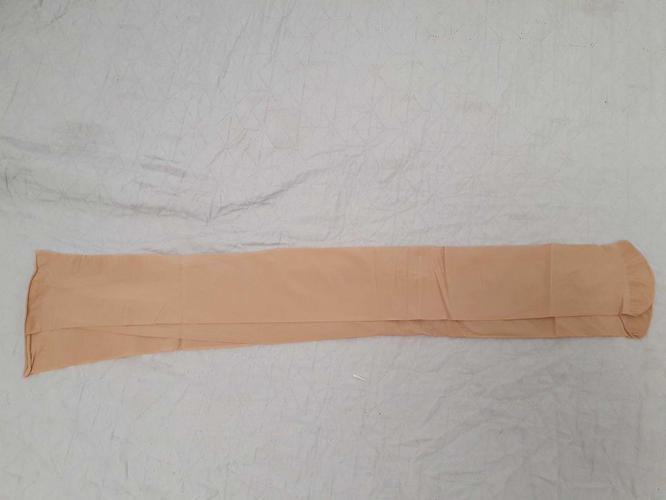 Pończochy do pasa bezowe oleisty połysk