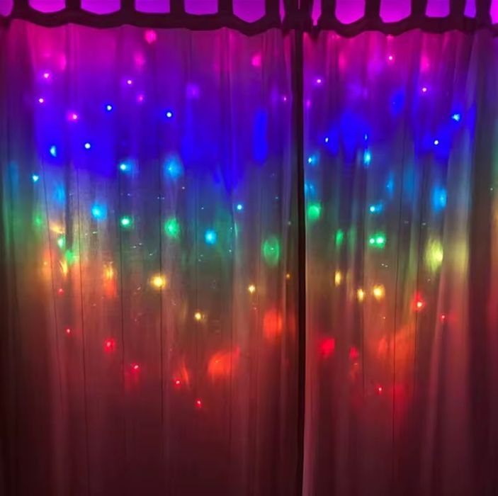 Гірлянда штора 3 х 1 м з пультом usb