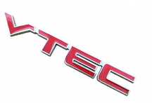 Znaczek Napis Emblemat Honda VTEC Czerwony SPORT 2 szt