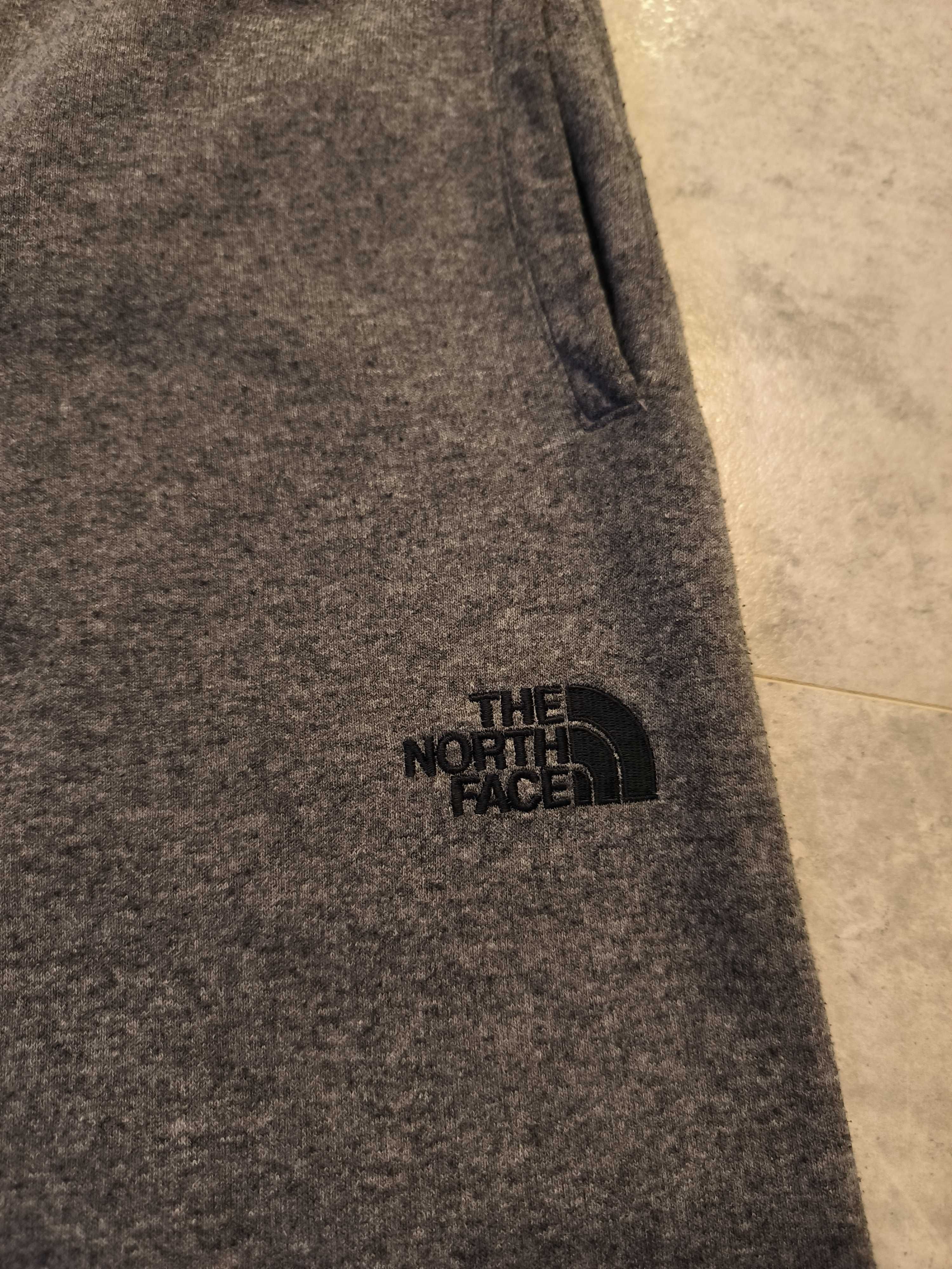 Spodnie Dresowe Dresy TNF The North Face Małe Logo Szare