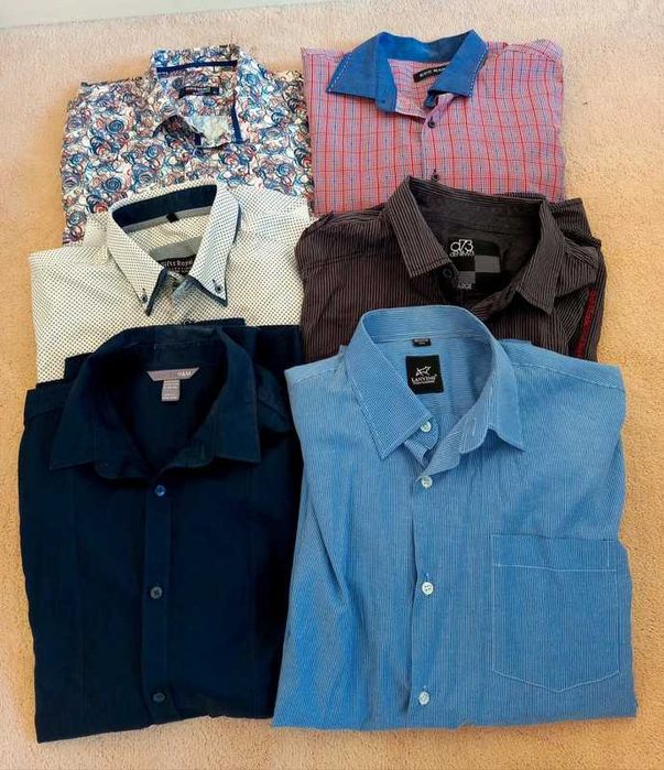 Zestaw 6 koszul męskich z długim rękawem to L/XL Paka