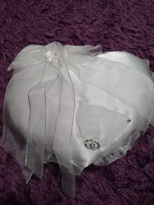 Poduszki na obrączki 2 szt. Serca