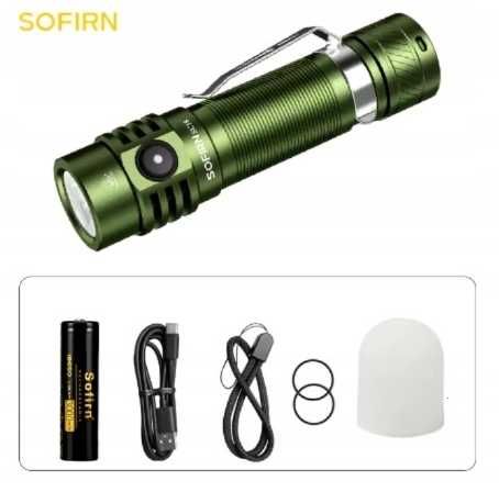 Latarka EDC Sofirn SC18 1800lm + akumulator + dyfuzor