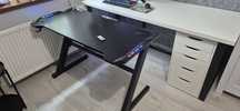 Biurko gamingowe 55x120 led z pilotem