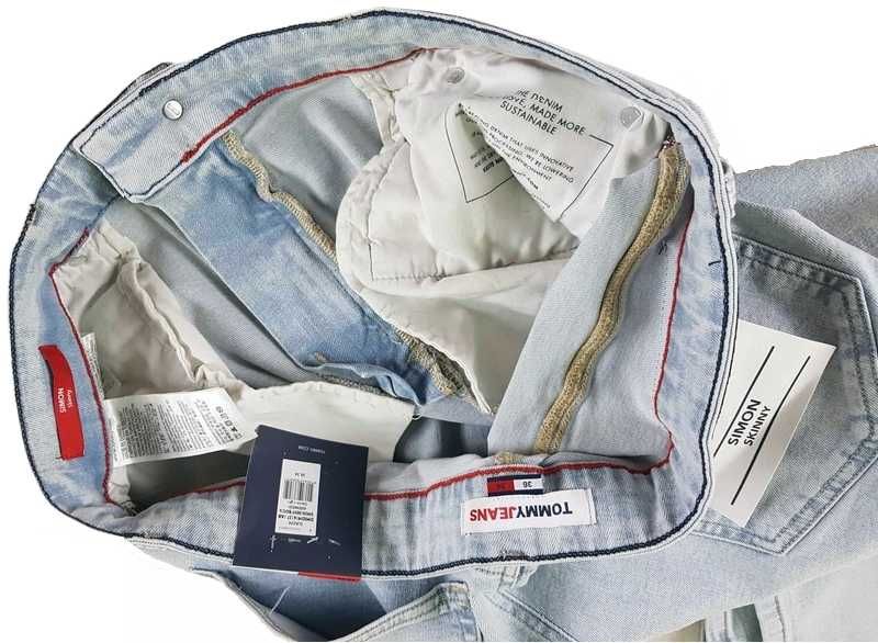 Tommy Hilfiger męskie jeansy Tommy Jeans Simon Skinny nowe - W36/L34