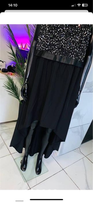 Платье shein curve на одно плечо с пайетками 3xl uk 22-24