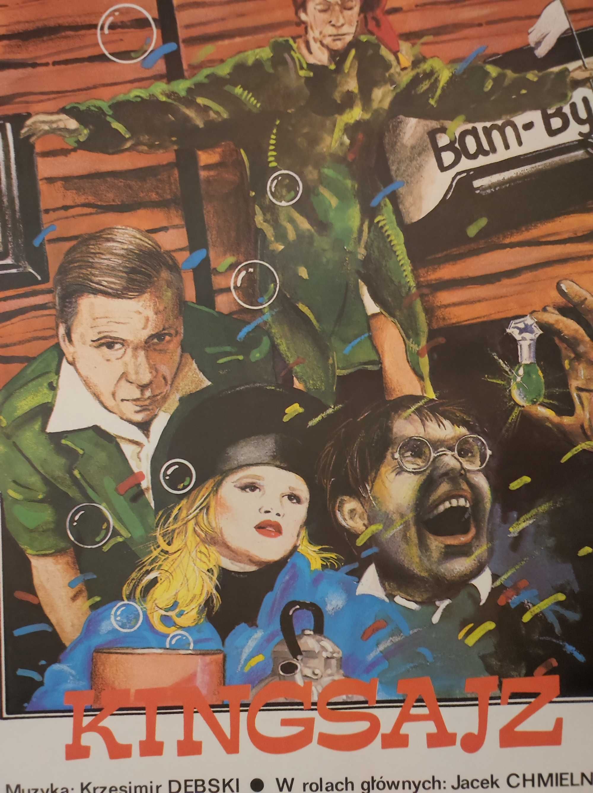 Plakat do cenionego polskiego filmu King Size Pągowski 1987r. oryginał