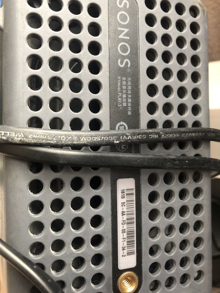 Głośniki Sonos Play 3 Sonos Play 1 Sonos Play 5 Sonos One SL