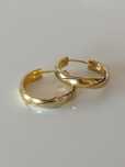 Argolas bicolores em ouro de 19,2kt