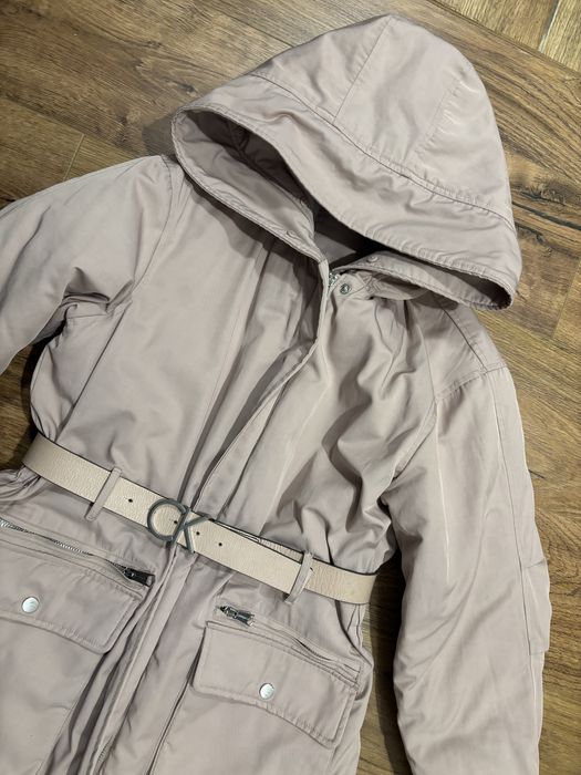 Kurtka calvin klein pasek jesienna wiosenna ocieplana